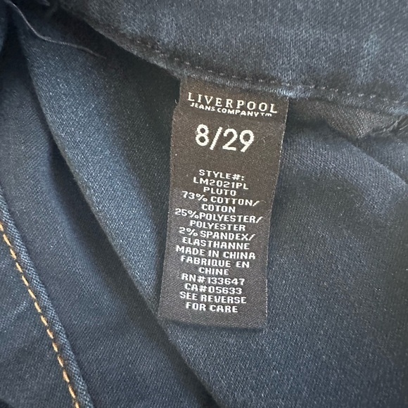 Liverpool women’s pull on jeans style LM2021PL Pluto size 8/29 - Picture 4 of 11
